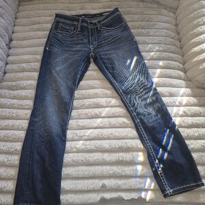 BKE Men's Straight Jeans - Indigo Blue